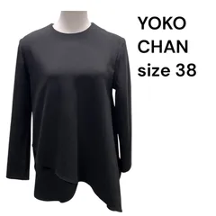 ◆ヨーコチャンYOKO CHAN アシンメトリー トップス カットソー  黒 レディース size 38 S5T494のサムネイル