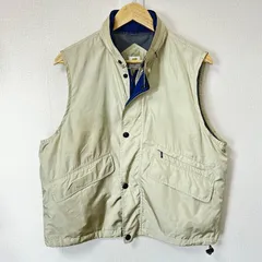 (^w^)b Golden Bear ゴールデンベア ジップアップ ベスト ポリエステル100% ライトアウター 薄手 カジュアル ゴルフウェア アウトドア デイリー タウンユース ベージュ メンズ サイズS