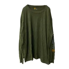 Carhartt 長袖 プリントTシャツ 2XL オリーブ カーキ カーハート プルオーバー ロンT バックプリント 古着卸 アメリカ仕入 a706-5468