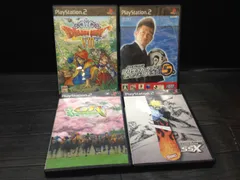 ドラゴンクエスト 8, Jリーグ プロサッカークラブをつくろう！ 5, ギャロップレーサー 5, エクストリーム・レーシング SSX PS2 プレステ2 ソフト 4点まとめて mGG018 ● ★