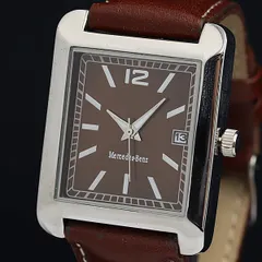 超希少 メルセデスベンツ 機械式腕時計 シルバー/ブラウン