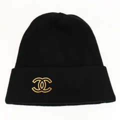 レア　新品未使用タグ付　CHANEL❤︎ロゴニット帽 シャネルニットキャップロゴニット帽新品同様