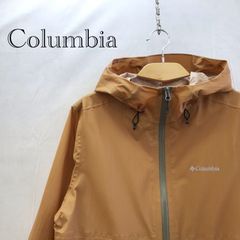 Columbia✨マウンテンパーカー オレンジ メッシュ裏地カモフラ柄 S 