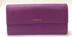 フルラ　レザー　紫色系　長財布　FURLA 18705409