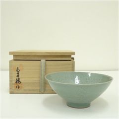 松岩窯【黄仁哲】作 高麗青磁 陰刻 茶碗 R851153 - メルカリ