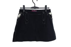 【美品】VIVA HEART(ビバハート) スカート 黒 レディース 40 ゴルフ用品 2504-0308 中古
