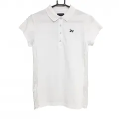 パーリーゲイツ 半袖ポロシャツ 白 後プリーツ レディース 1(M) ゴルフウェア PEARLY GATES