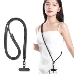 【新品】 [saxsion] 【2025新開発】スマホストラップ 首掛け ショルダーストラップ 1本で3WAY 軍用級耐荷重30kg 落下防止 iPhone 16 15 14 13 12 pro max 用 Android xiaomi galaxy 全機 0