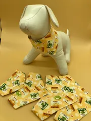 犬猫用バンダナ　きなこもち柄　ハンドメイド