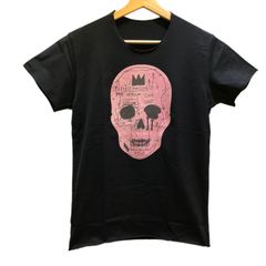 lucien pellat-finet ルシアンペラフィネ Pink Art Skull Crewneck T-Shirt Black ピンク アート スカル クルーネック Tシャツ ブラック