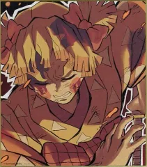 【中古】紙製品 善子(我妻善逸) 「鬼滅の刃 全集中展 -無限列車編・遊郭編- 作画スタッフ全集中複製ミニ色紙A」