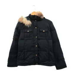 エムケー ミッシェルクラン MK MICHEL KLEIN ダウン ジャケット フード ラクーンファー シンプル 38 ブラック 黒 /KT12のサムネイル