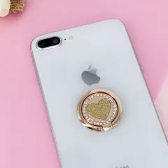 【在庫セール】ダイヤモンド付き キラキラ バンカーリング ホールドリング ラブ スマホスタンド スマートフォン ハート タブレット ホルダー 薄型 リング 指輪 携帯アクセサリー スマホ スタンド機能 落下防止 スマホリング 車載ホルダー 360回転 NEMI