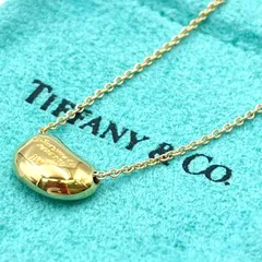 c093 美品　ティファニー　エルサ・ペレッティ　ビーン　ネックレス　K18 TIFFANY&Co. 【美品！】ティファニー エルサ・ペレッティ ビーン