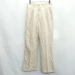 ◇ ◎●未使用●⊂ tiptop　ティップトップ ウエストゴム ワイドパンツ サイズM ベージュ系 レディース E  【1408220052509】