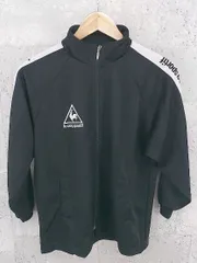 ◇ le coq sportif ルコックスポルティフ キッズ 子供服 長袖 ジップアップ ジャケット 150 ブラック グレー #  【1002799692595】のサムネイル