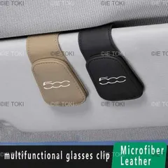 フィアットアバルト用カーメガネホルダー メガネ収納クリップ オートサングラスホルダー インテリアアクセサリー 500アバルト124 アバルト595
