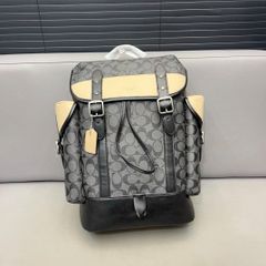 COACH コーチ バックパック メンズ シグネチャー グレー アイボリー 高級感 ファッション 大容量 旅行 ビジネス