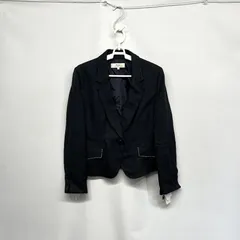 レディース ジャケット ネイビー フォーマル ツイード 13号 13ABR 大きいサイズ☆CTR-9☆