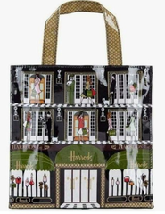 新品未使用　Harrods(ハロッズ）トートバッグ　　ショーウインドウ柄 小