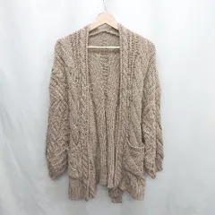 ◇ ◎ ⊇ archives アルシーヴ 長袖 カーディガン サイズM ブラウン系 レディース E  【1501160034366】