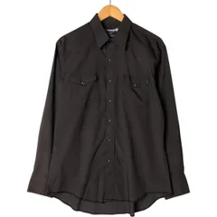 古着 90年代 ラングラー Wrangler 長袖 ウエスタンシャツ メンズL相当/eaa585460