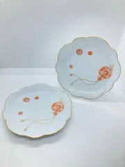 美品　大倉陶園　金色縁取り　プレート　皿2組 美品 大倉陶園 金色縁取り プレート 皿2組 金蝕バラ 商品一覧 -