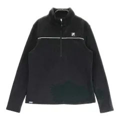サイズ：M FILA GOLF フィラゴルフ  裏起毛 ハーフジップ 長袖 Tシャツ  ブラック系 [240101373562]# ゴルフウェア レディース ストスト