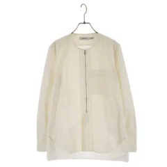 nonnative (ノンネイティブ) LABOURER SHIRT C/P CHAMBRAY ジップアップ ノーカラー 長袖シャツ ホワイト NN-S2610のサムネイル