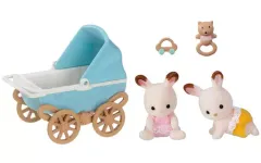 【新品】おもちゃ ショコラウサギのふたごちゃん・家具セット 「シルバニアファミリー」