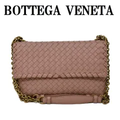 ボッテガヴェネタ BOTTEGA VENETA 386498 VO0AD 6600 オリンピア  S イントレチャート スモール クロスボディバッグ ショルダーバッグ レディース ピンクベージュ