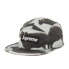 【新品】Supreme シュプリーム キャップ / 25SS Damien Hirst ブラックシープ柄 ボックスロゴ キャンプキャップ (Camp Cap) / ブラック 黒 / ブランド 帽子【メンズ】
