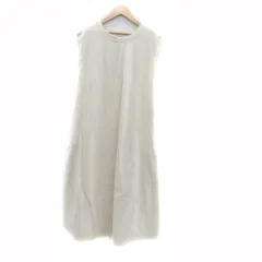 アーバンリサーチ サニーレーベル URBAN RESEARCH Sonny Label ワンピース ラウンドネック フレンチスリーブ ロング丈 マキシ丈 F ベージュ /HO18