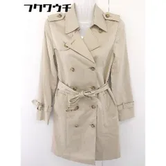 ◇ ◎ fredy emue フレディ エミュ NOLLEY'S ウエストベルト付き 長袖 トレンチ コート サイズ36 ベージュ系 レディース  【1110040005008】のサムネイル