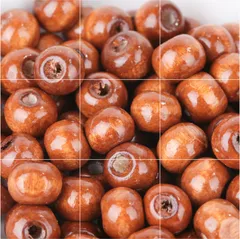 ウッドビーズ ナチュラル 木製ビーズ 10ミリ 50個　　B85