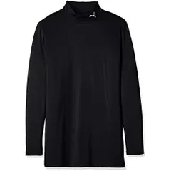 プーマ(PUMA) サッカー コンプレッション ジュニア モックネック 長袖シャツ 656332 プーマブラック/プーマホワイト 03 150cm