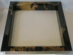 【本日限定値下げ‼️】茶道具 輪島塗 黒真塗 花丸蒔絵 炉縁【北浜宗真作】共箱 適切な価格 茶道具 輪島塗 黒真塗 花丸蒔絵 炉縁【北浜宗真作