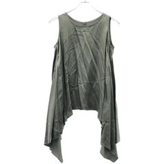 ANN DEMEULEMEESTER アシンメトリー メタリックワンピース - メルカリ