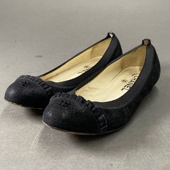 シャネル フラットパンプス 35 5f7 CHANEL シャネル ココマーク バレリーナシューズ フラット