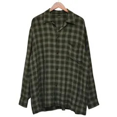 COMOLI レーヨンシャツ　Green size2 COMOLI - SIZE 2 20SS COMOLI レーヨン オープンカラーシャツ GREENの