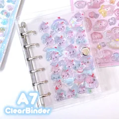 【B品】シール帳クリアバインダー　A7