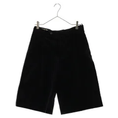GUCCI (グッチ) VELVET DOUBLE PLEAT SHORTS ベロア 2タック ハーフパンツ ブラック 679464 Z4716のサムネイル