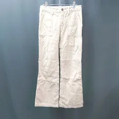 ◇ HOLLYWOOD RANCH MARKET コーデュロイ 無地 ロゴ ストレート パンツ サイズ0 ベージュ メンズ E  【1310050027698】のサムネイル