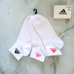 adidas アディダス ミドル丈 底パイル ソックス 3足組 19-21cm 21-23cm 23-25cm キッズ ジュニア レディス 靴下 スポーツ 強くて丈夫 破れにくい つま先かかと補強 スポーツソックス スポーツ スクール スクールソックス