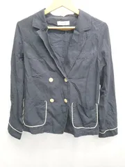 ◇ Θ PAR ICI パーリッシィ コットン 長袖 ジャケット サイズF ネイビー レディース E  【1507010010726】