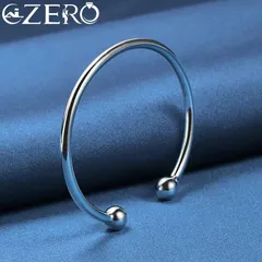 ブレスレット　シルバー　オープンデザイン　整可能　ステンレス鋼
