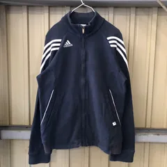 241 adidas トラックジャケット M ネイビー アディダス ジャージ フルジップ スポーツ 古着卸 アメリカ仕入