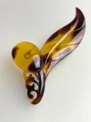 ヴィンテージ ブローチ 美品 本鼈甲 マーガレット 彫刻 571 ヴィンテージ ブローチ 美品 本鼈甲 マーガレット 彫刻 571