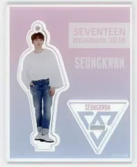 【中古】キーホルダー・マスコット(男性) スングァン アクリルスタンドキーホルダー 「SEVENTEEN museum 2018」