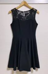 レディースファッション ワンピース 黒 ブラック ノースリーブ シースルーワンピース L 結婚式 二次会 パーティードレス